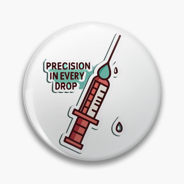 Item preview, Precision in Every Drop - Medical Syringe Design designed and sold by NiftyWrx.