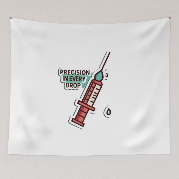 Item preview, Precision in Every Drop - Medical Syringe Design designed and sold by NiftyWrx.