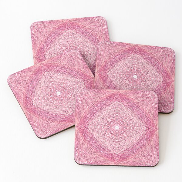 Item preview, Rectangular Pattern #6 Morph C [12296-Pinks-WB] designed and sold by LottMultimedia.