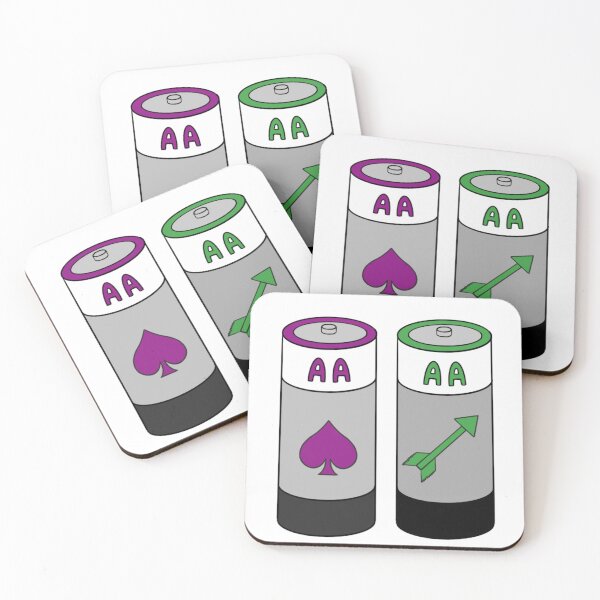 Item preview, AA Battery (Asexual and Aromantic) designed and sold by Aly's Art Shop.