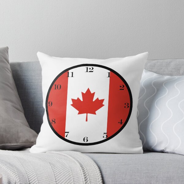 Item preview, Canada flag wall clock designed and sold by Numbers-Art.