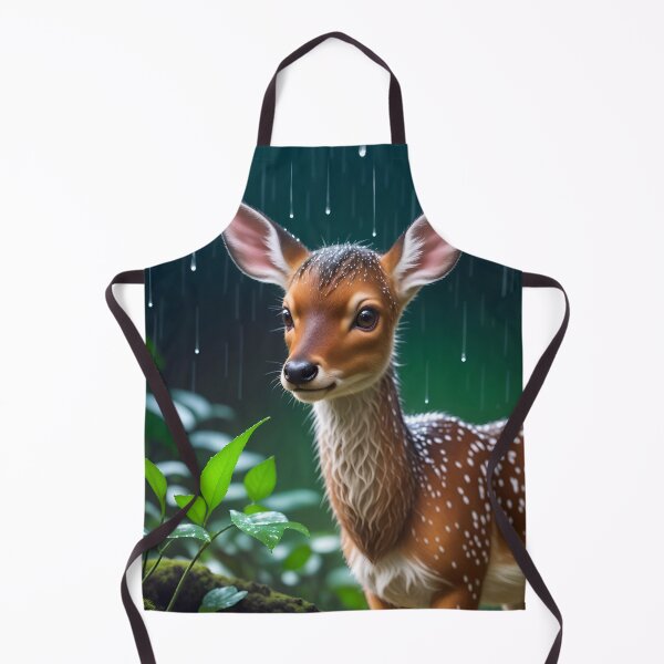 Item preview, Cute Baby Deer In A Rainy Forest designed and sold by TheArtOfPat.