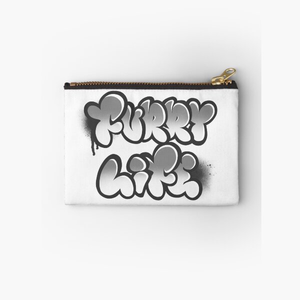 Item preview, FURRY LIFE BLACK AND WHITE designed and sold by SpindleSpice.