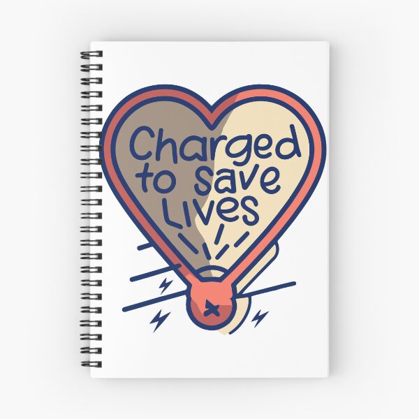Item preview, Charged to Save Lives - Dynamic Defibrillator Illustration designed and sold by NiftyWrx.