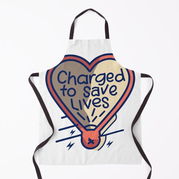 Item preview, Charged to Save Lives - Dynamic Defibrillator Illustration designed and sold by NiftyWrx.