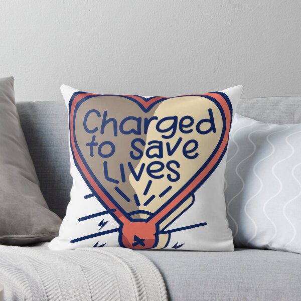Item preview, Charged to Save Lives - Dynamic Defibrillator Illustration designed and sold by NiftyWrx.