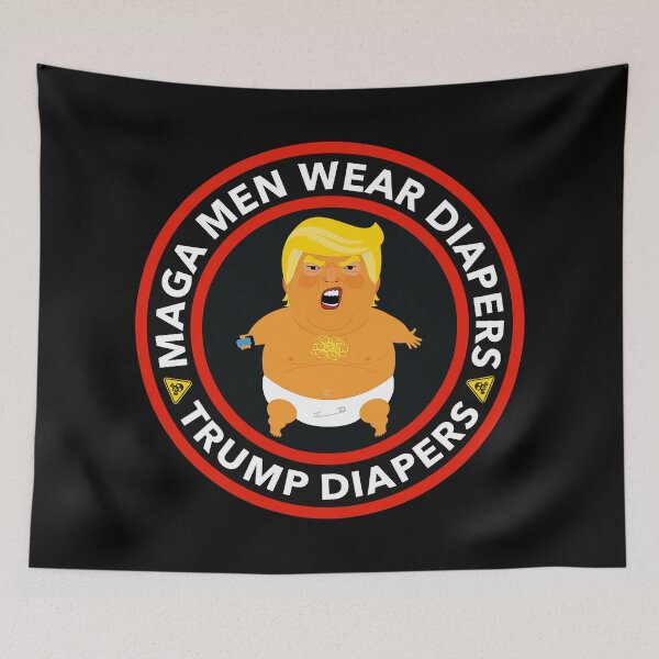 Item preview, Maga Men wear Diapers - trump diapers - Anti trump designed and sold by Thelittlelord.
