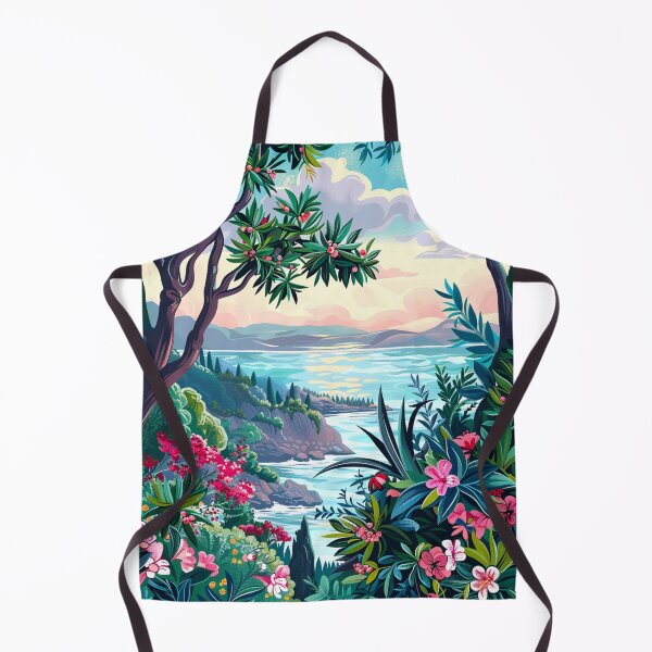 Item preview, Mediterranean Coastal Paradise- Greek Island Canvas designed and sold by CleverboyDsgns.