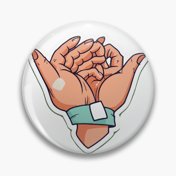 Item preview, Cartoon Hands Applying Bandage - Fun Paramedic Sticker designed and sold by NiftyWrx.