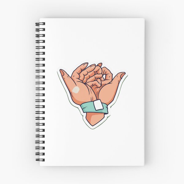 Item preview, Cartoon Hands Applying Bandage - Fun Paramedic Sticker designed and sold by NiftyWrx.