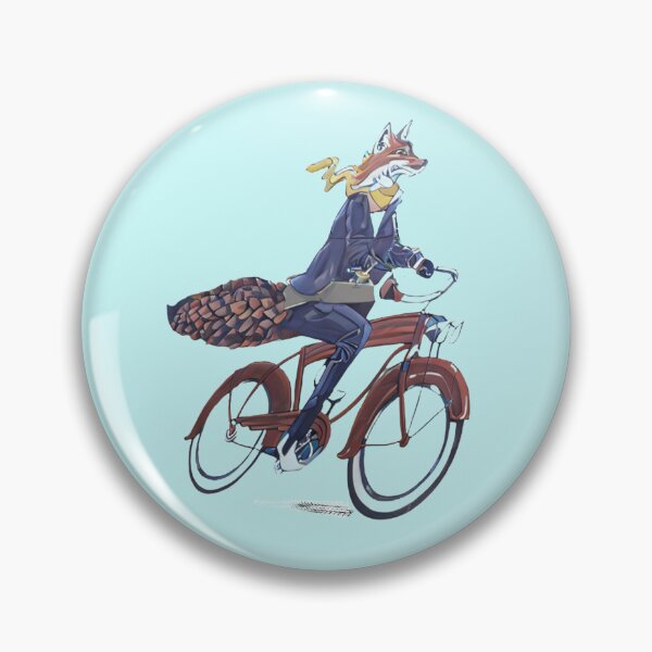 Item preview, Fox on Bicycle designed and sold by MugsAndDuds.