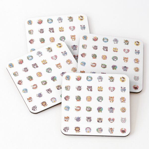 Item preview, Chibi Style Cartoon Animal Stickers: Adorable Characters for Everyone's Heart designed and sold by Brian Hibbs.