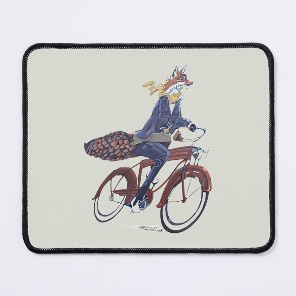 Item preview, Fox on Bicycle designed and sold by MugsAndDuds.