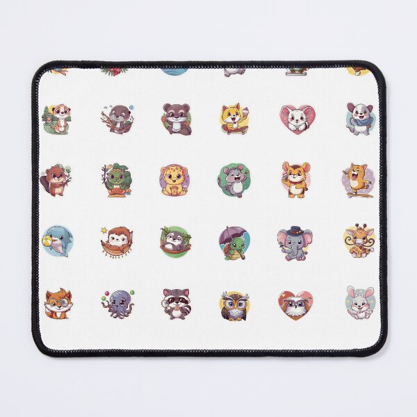 Item preview, Chibi Style Cartoon Animal Stickers: Adorable Characters for Everyone's Heart designed and sold by Brian Hibbs.