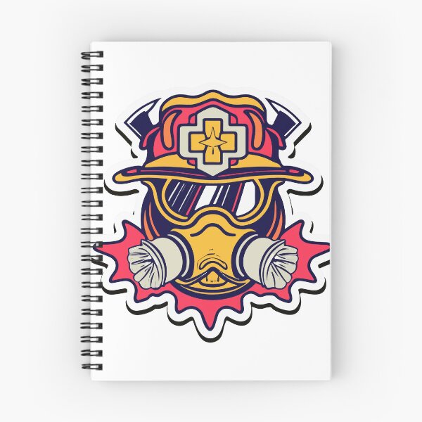 Item preview, Firefighter Helmet & Paramedic Badge Emblem designed and sold by NiftyWrx.