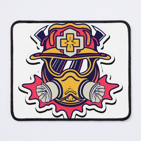 Item preview, Firefighter Helmet & Paramedic Badge Emblem designed and sold by NiftyWrx.