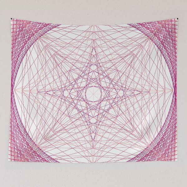 Artikelvorschau, Rectangular Pattern #6 Morph C [12696-Pinks-WB] entworfen und verkauft von LottMultimedia.