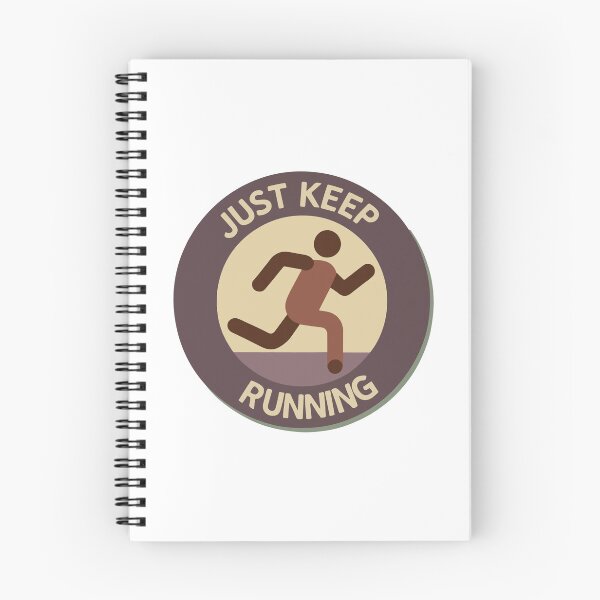 Item preview, Just Keep Running - Minimalist Motivational Design designed and sold by NiftyWrx.