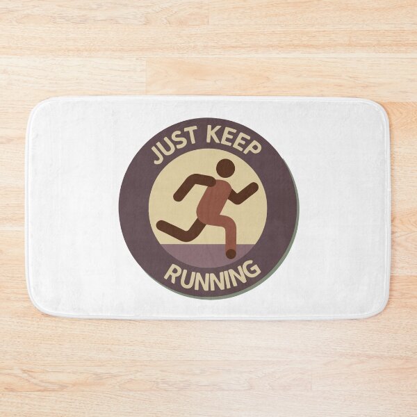 Item preview, Just Keep Running - Minimalist Motivational Design designed and sold by NiftyWrx.