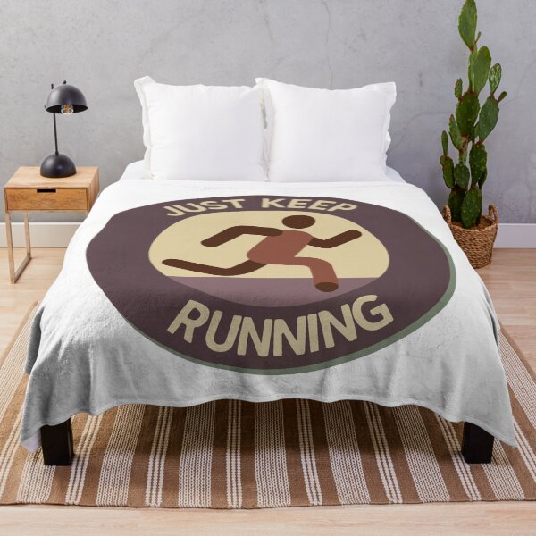 Item preview, Just Keep Running - Minimalist Motivational Design designed and sold by NiftyWrx.