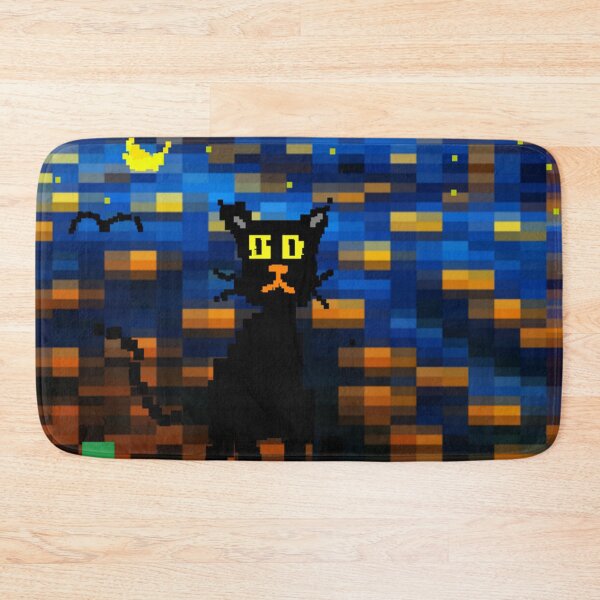 Item preview, Pixel Night Cat Design designed and sold by 3triadstore.