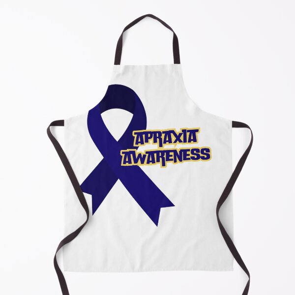 Item preview, Apraxia awareness blue ribbon designed and sold by CustomTeeCraft.