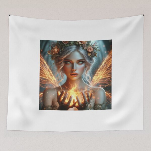 Item preview, "Between Wings and Fire: The Elemental Fairy" designed and sold by FreedomFrames.