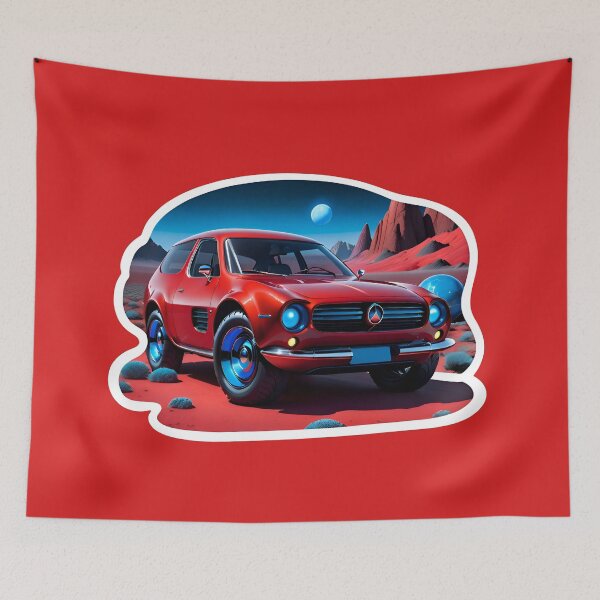 Item preview, Cool Vintage Style Electric Car On A Alien Planet designed and sold by TheArtOfPat.
