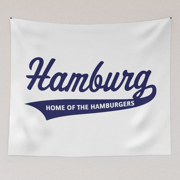 Item preview, Hamburg – Home Of The Hamburgers (Hamburger / Navy) designed and sold by MrFaulbaum.