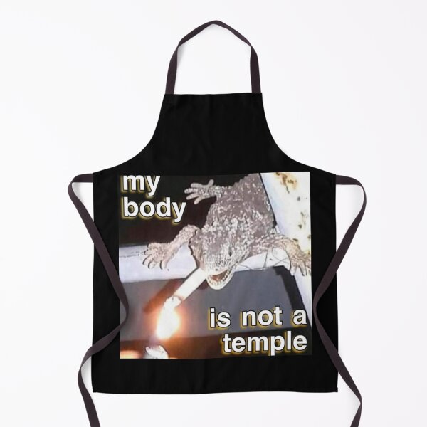 Item preview, my body is not a temple / cool lizard designed and sold by staticc.