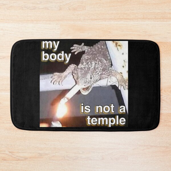 Item preview, my body is not a temple / cool lizard designed and sold by staticc.