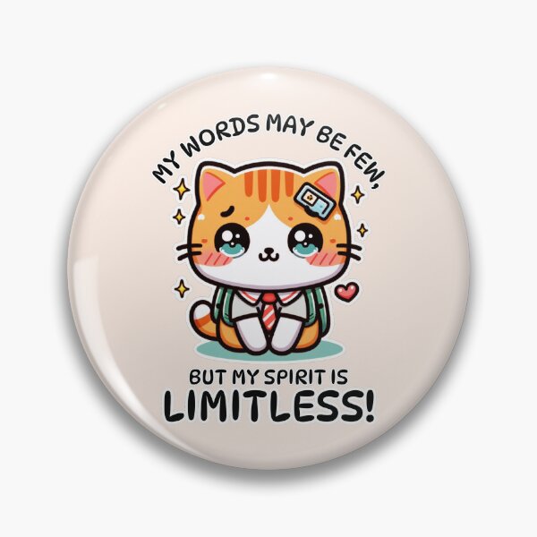 Item preview, Apraxia, Kawaii Mute Cat Design designed and sold by AryaSubramanian.