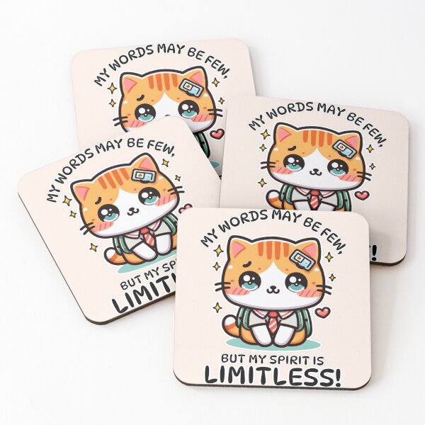 Item preview, Apraxia, Kawaii Mute Cat Design designed and sold by AryaSubramanian.