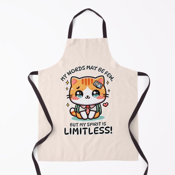 Item preview, Apraxia, Kawaii Mute Cat Design designed and sold by AryaSubramanian.