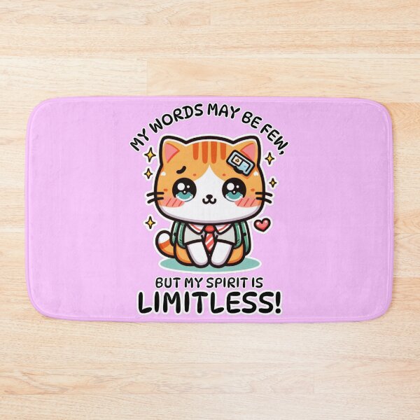 Item preview, Apraxia, Kawaii Mute Cat Design designed and sold by AryaSubramanian.