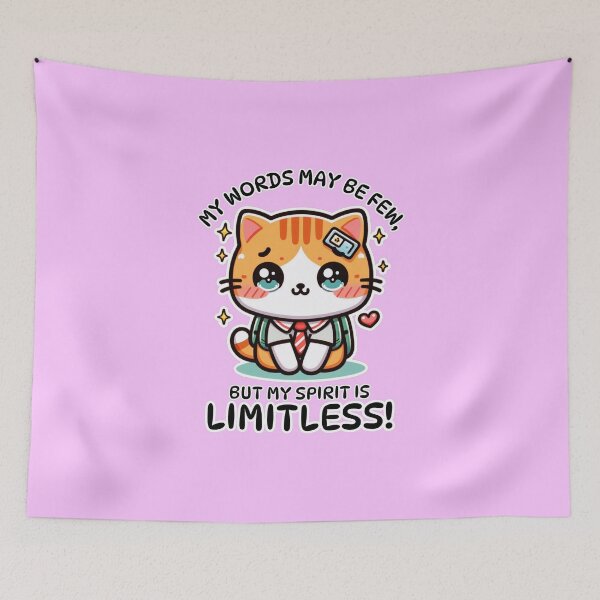 Item preview, Apraxia, Kawaii Mute Cat Design designed and sold by AryaSubramanian.