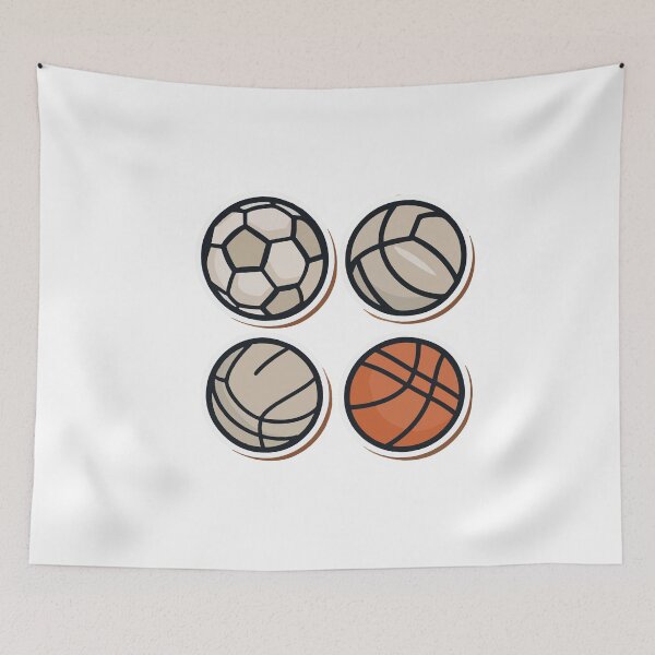 Item preview, Minimalist Sports Balls Icon Set designed and sold by NiftyWrx.