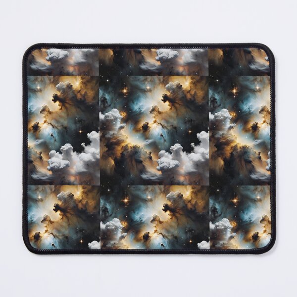 Item preview, Beautiful nebula with black, white and gold clouds designed and sold by Burkae.