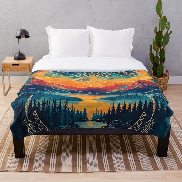 Item preview, Sunrise Solstice - Mountain Mandala designed and sold by CleverboyDsgns.