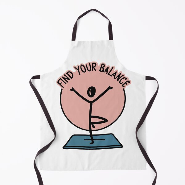 Item preview, Find Your Balance Yoga Stick Figure Illustration designed and sold by NiftyWrx.