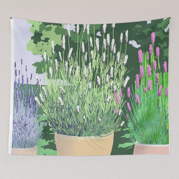 Item preview, lavender corner digital painting for charity designed and sold by JayTCee.