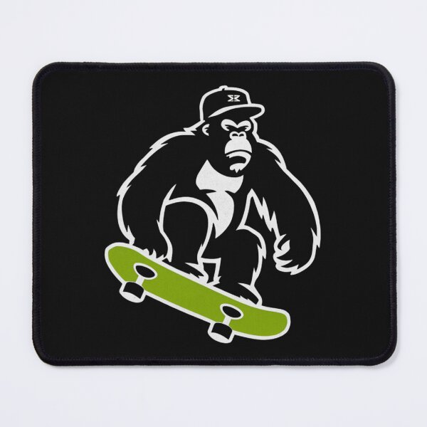 Item preview, Vector silhouette gorilla on a skateboard designed and sold by Flexybk2.