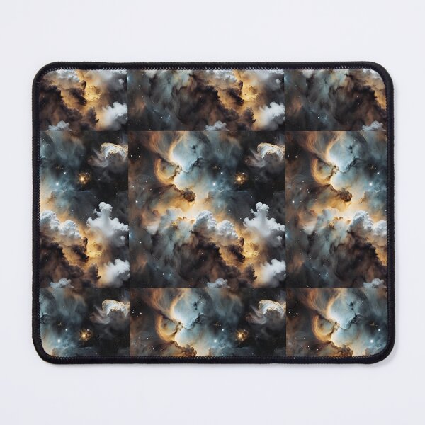 Item preview, Beautiful nebula with black, white and gold clouds designed and sold by Burkae.