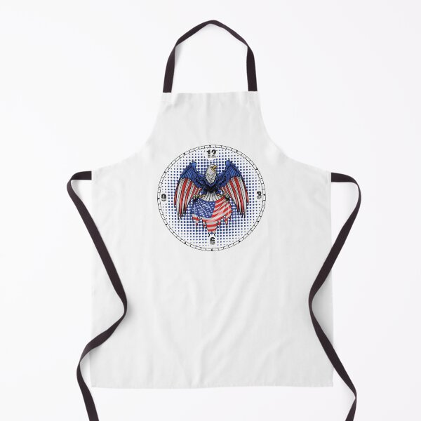 Item preview, Wall clock with eagle and American flag designed and sold by Numbers-Art.