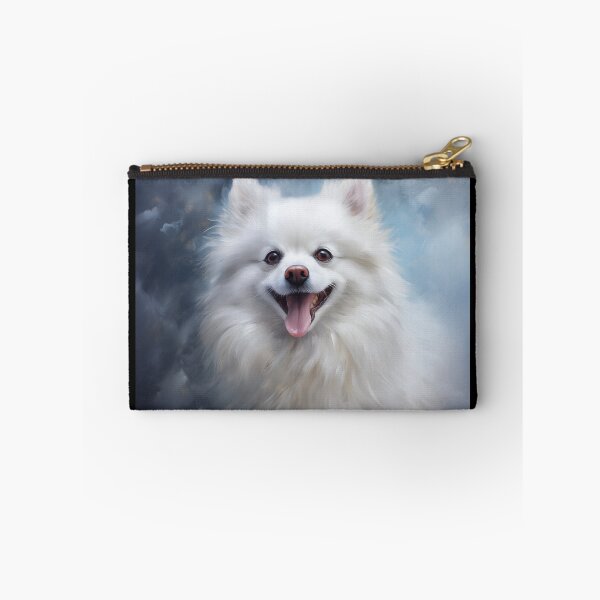 Item preview, White pomeranian dog designed and sold by PetsArt.