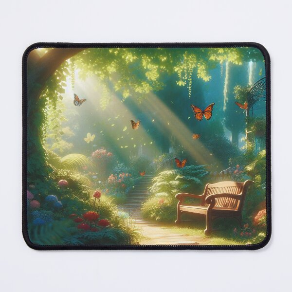 Item preview, Enchanted Garden Gateway: Sunlit Pathway to Serenity designed and sold by ArtComixHaven.
