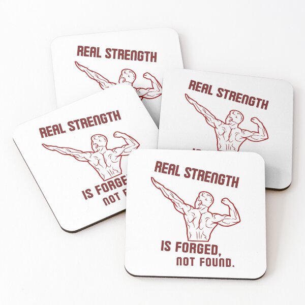 Item preview, Real strength is forged, not found. -  strong back red designed and sold by Weknes.