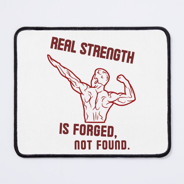 Item preview, Real strength is forged, not found. - strong back red designed and sold by Weknes.