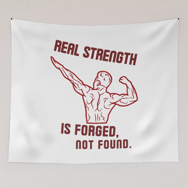 Item preview, Real strength is forged, not found. -  strong back red designed and sold by Weknes.