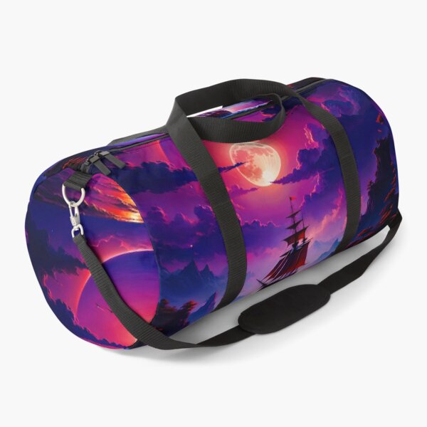 Item preview, A Boat Under the Beautiful Magenta Moon designed and sold by PixelCraftDSG.